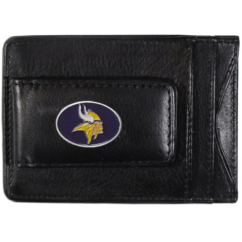 NFL - Minnesota Vikings Leather Cash & Cardholder-Wallets & Checkbook Covers,Cash & Cardholders,NFL Cash & Cardholders-JadeMoghul Inc.