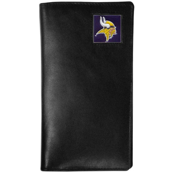 NFL - Minnesota Vikings Leather Tall Wallet-Wallets & Checkbook Covers,Tall Wallets,NFL Tall Wallets-JadeMoghul Inc.