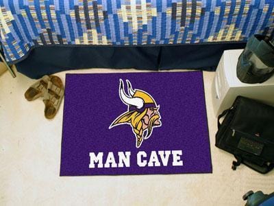 Outdoor Rug NFL Minnesota Vikings Man Cave Starter Rug 19"x30"