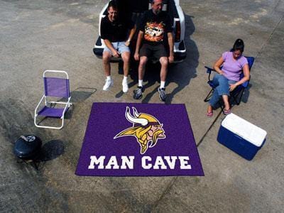 Grill Mat NFL Minnesota Vikings Man Cave Tailgater Rug 5'x6'