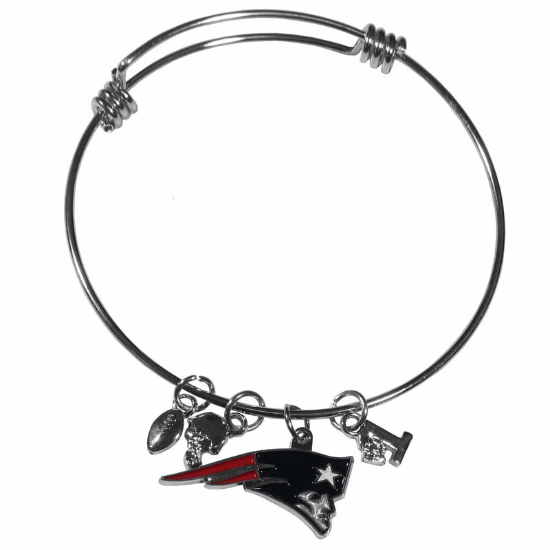 NFL - New England Patriots Charm Bangle Bracelet-Jewelry & Accessories,Bracelets,Charm Bangle Bracelets,NFL Charm Bangle Bracelets-JadeMoghul Inc.
