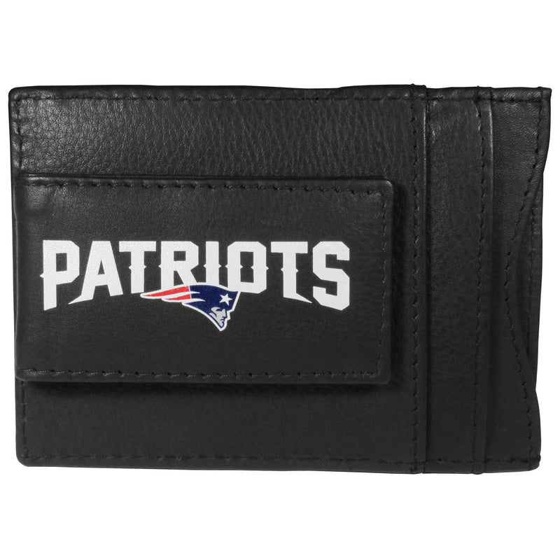 NFL - New England Patriots Logo Leather Cash and Cardholder-Wallets & Checkbook Covers,NFL Wallets,New England Patriots Wallets-JadeMoghul Inc.