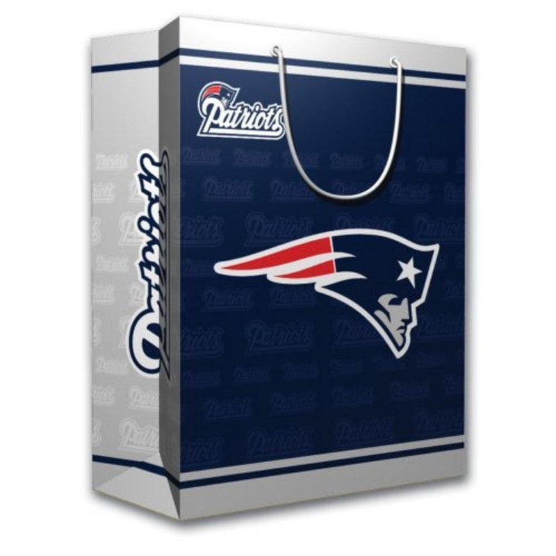NFL New England Patriots Medium Gift Bag-Party Goods/Housewares-JadeMoghul Inc.