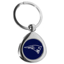 NFL - New England Patriots Round Teardrop Key Chain-Key Chains,NFL Key Chains,New England Patriots Key Chains-JadeMoghul Inc.