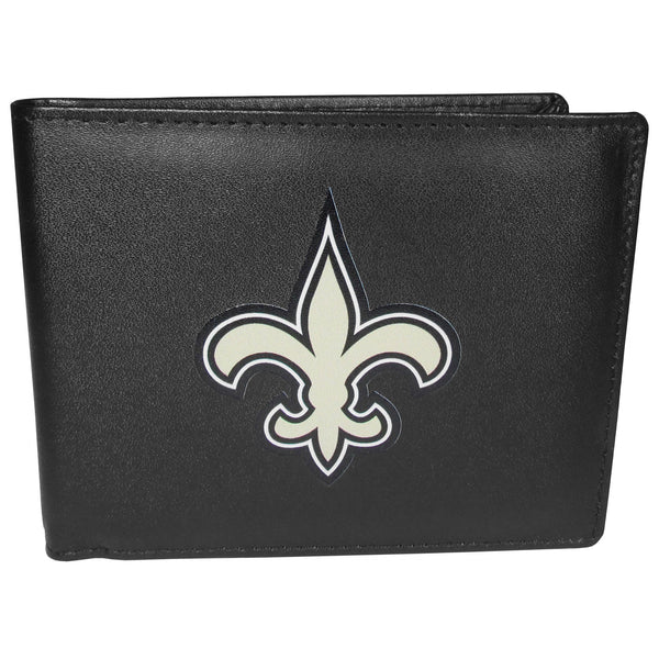 NFL - New Orleans Saints Bi-fold Wallet Large Logo-Wallets & Checkbook Covers,NFL Wallets,New Orleans Saints Wallets-JadeMoghul Inc.
