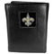 NFL - New Orleans Saints Deluxe Leather Tri-fold Wallet Packaged in Gift Box-Wallets & Checkbook Covers,Tri-fold Wallets,Deluxe Tri-fold Wallets,Gift Box Packaging,NFL Tri-fold Wallets-JadeMoghul Inc.