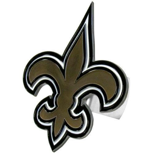 NFL - New Orleans Saints Large Hitch Cover Class II and Class III Metal Plugs-Automotive Accessories,Hitch Covers,Extra Large Logo Hitch Covers Class II & III,NFL Extra Large Logo Hitch Covers Class II & III-JadeMoghul Inc.