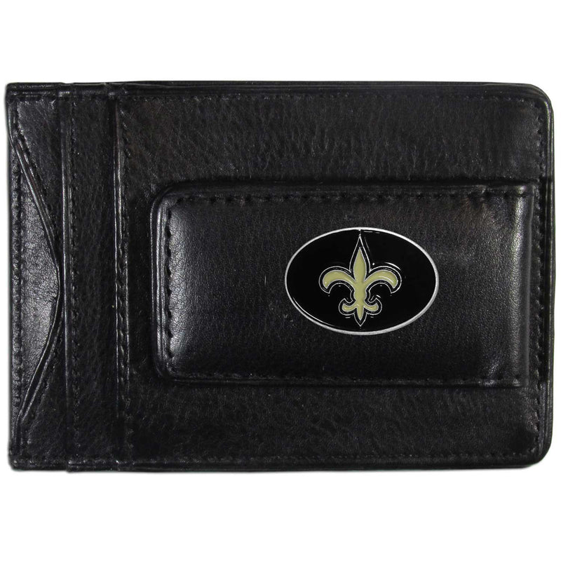 NFL - New Orleans Saints Leather Cash & Cardholder-Wallets & Checkbook Covers,Cash & Cardholders,NFL Cash & Cardholders-JadeMoghul Inc.