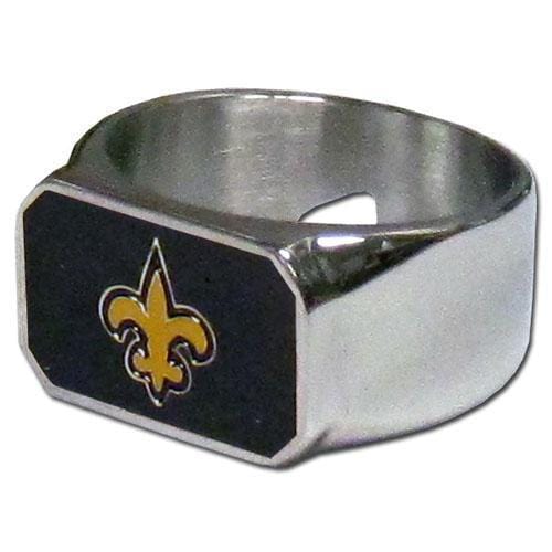 NFL - New Orleans Saints Steel Ring-Jewelry & Accessories,Rings,Steel Rings,NFL Steel Team Rings-JadeMoghul Inc.