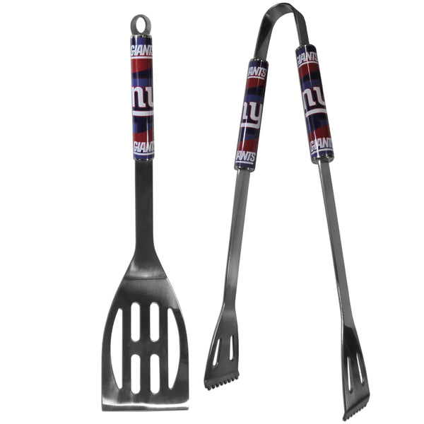 NFL - New York Giants 2 pc Steel BBQ Tool Set-Tailgating & BBQ Accessories,BBQ Tools,2 pc Steel Tool Set,NFL 2 pc Steel Tool Set-JadeMoghul Inc.