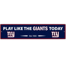 NFL - New York Giants Street Sign Wall Plaque-Tailgating & BBQ Accessories,NFL Tailgating Accessories,NFL Wall Plaques, Play Like Road Sign Wall Plaque-JadeMoghul Inc.