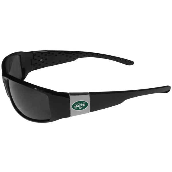 NFL - New York Jets Chrome Wrap Sunglasses-Sunglasses, Eyewear & Accessories,NFL Eyewear,New York Jets Eyewear-JadeMoghul Inc.