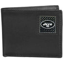 NFL - New York Jets Gridiron Leather Bi-fold Wallet Packaged in Gift Box-Wallets & Checkbook Covers,Bi-fold Wallets,Gift Box Packaging,NFL Bi-fold Wallets-JadeMoghul Inc.