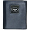 NFL - New York Jets Gridiron Leather Tri-fold Wallet Packaged in Gift Box-Wallets & Checkbook Covers,Tri-fold Wallets,Deluxe Tri-fold Wallets,Gift Box Packaging,NFL Tri-fold Wallets-JadeMoghul Inc.