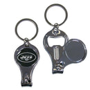 NFL - New York Jets Nail Care/Bottle Opener Key Chain-Key Chains,3 in 1 Key Chains,NFL 3 in 1 Key Chains-JadeMoghul Inc.