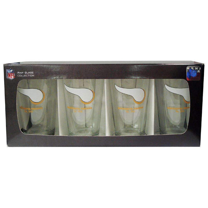 NFL NFL - 4 Pack Pint Glass NFL - Minnesota Vikings AExp