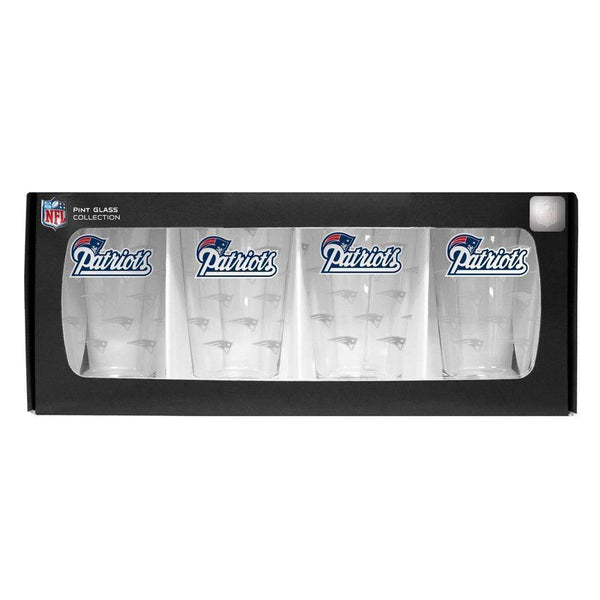 NFL NFL - 4 Pack Pint Glass NFL - New England Patriots AExp