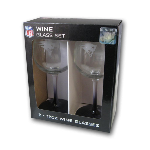 NFL NFL -  New England Patriots 12-Ounce Wine Glass Set AExp
