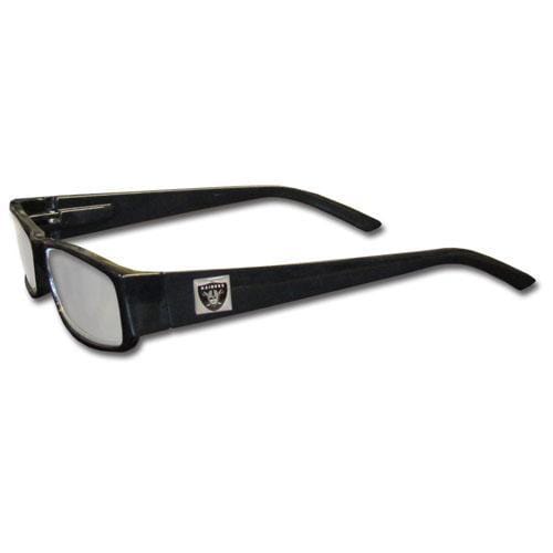 NFL - Oakland Raiders Black Reading Glasses +2.25-Sunglasses, Eyewear & Accessories,Reading Glasses,Black Frames, Power 2.25,NFL Power 2.25-JadeMoghul Inc.