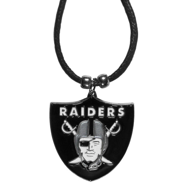 NFL - Oakland Raiders Cord Necklace-Jewelry & Accessories,Necklaces,Cord Necklaces,NFL Cord Necklaces-JadeMoghul Inc.