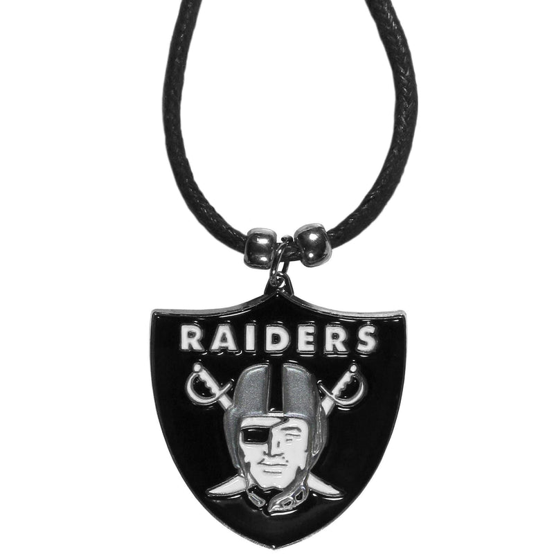 NFL - Oakland Raiders Cord Necklace-Jewelry & Accessories,Necklaces,Cord Necklaces,NFL Cord Necklaces-JadeMoghul Inc.