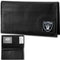 NFL - Oakland Raiders Deluxe Leather Checkbook Cover-Wallets & Checkbook Covers,Checkbook Covers,Wallet Checkbook Covers,Window Box Packaging,NFL Wallet Checkbook Covers-JadeMoghul Inc.