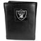 NFL - Oakland Raiders Deluxe Leather Tri-fold Wallet-Wallets & Checkbook Covers,Tri-fold Wallets,Deluxe Tri-fold Wallets,Window Box Packaging,NFL Tri-fold Wallets-JadeMoghul Inc.