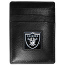 NFL - Oakland Raiders Leather Money Clip/Cardholder-Wallets & Checkbook Covers,Money Clip/Cardholders,Window Box Packaging,NFL Money Clip/Cardholders-JadeMoghul Inc.