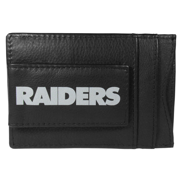 NFL - Oakland Raiders Logo Leather Cash and Cardholder-Wallets & Checkbook Covers,NFL Wallets,Oakland Raiders Wallets-JadeMoghul Inc.