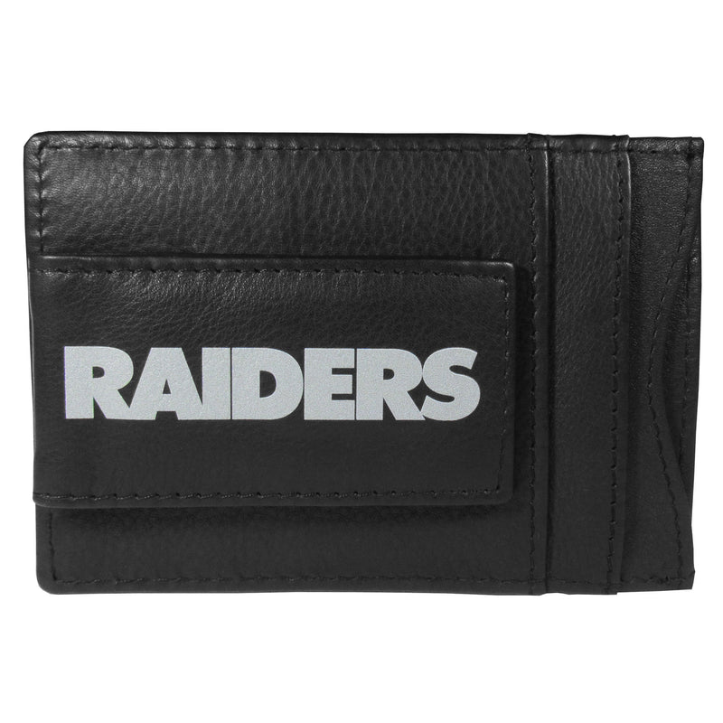NFL - Oakland Raiders Logo Leather Cash and Cardholder-Wallets & Checkbook Covers,NFL Wallets,Oakland Raiders Wallets-JadeMoghul Inc.