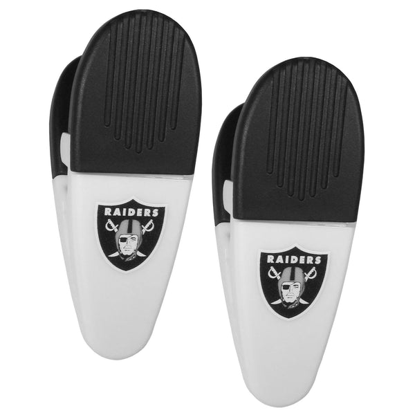 NFL - Oakland Raiders Mini Chip Clip Magnets, 2 pk-Other Cool Stuff,NFL Other Cool Stuff,Oakland Raiders Other Cool Stuff-JadeMoghul Inc.