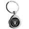 NFL - Oakland Raiders Round Teardrop Key Chain-Key Chains,NFL Key Chains,Oakland Raiders Key Chains-JadeMoghul Inc.