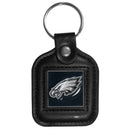 NFL - Philadelphia Eagles Square Leatherette Key Chain-Key Chains,Leatherette Key Chains,NFL Leatherette Key Chains-JadeMoghul Inc.