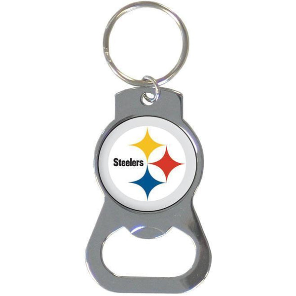 NFL - Pittsburgh Steelers Bottle Opener Key Chain-Key Chains,Bottle Opener Key Chains,NFL Bottle Opener Key Chains-JadeMoghul Inc.