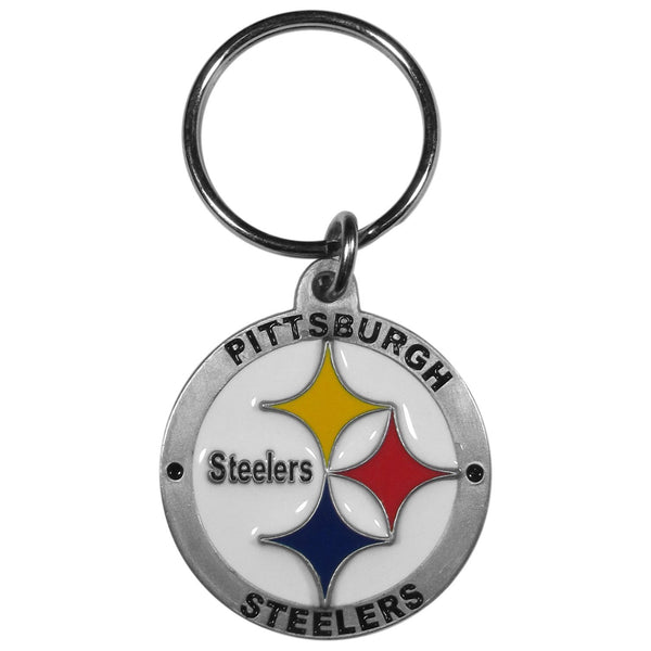 NFL - Pittsburgh Steelers Carved Metal Key Chain-Key Chains,Scultped Metal Key Chains,NFL Scultped Metal Key Chains-JadeMoghul Inc.