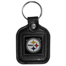 NFL - Pittsburgh Steelers Square Leatherette Key Chain-Key Chains,Leatherette Key Chains,NFL Leatherette Key Chains-JadeMoghul Inc.