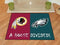 Large Rugs NFL Redskins Eagles House Divided Rug 33.75"x42.5"