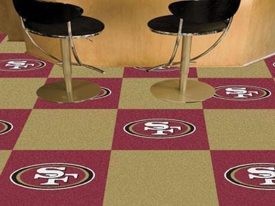 Carpet Squares NFL San Francisco 49ers 18"x18" Carpet Tiles