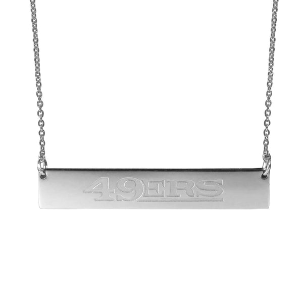 NFL - San Francisco 49ers Bar Necklace-Jewelry & Accessories,NFL Jewelry,NFL Necklaces,Bar Necklaces-JadeMoghul Inc.