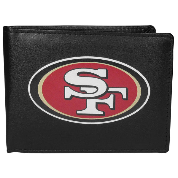 NFL - San Francisco 49ers Bi-fold Wallet Large Logo-Wallets & Checkbook Covers,NFL Wallets,San Francisco 49ers Wallets-JadeMoghul Inc.