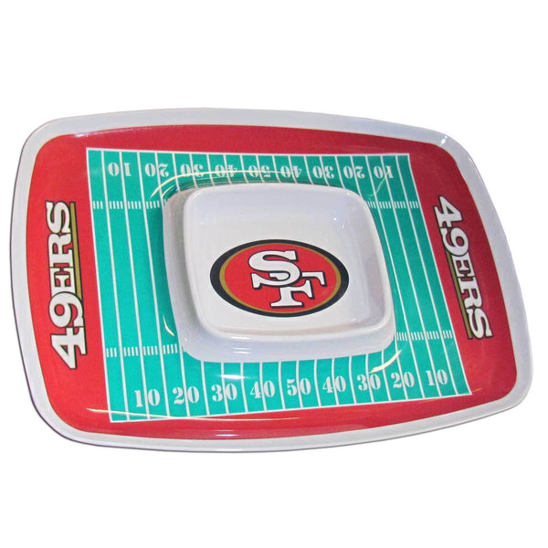 NFL - San Francisco 49ers Chip and Dip Tray-Tailgating & BBQ Accessories,Chip and Dip Trays,NFL Chip and Dip Trays-JadeMoghul Inc.