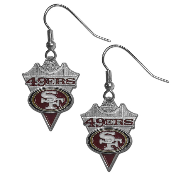 NFL - San Francisco 49ers Classic Dangle Earrings-Jewelry & Accessories,Bracelets,Dangle Earrings,Classic Dangle Earrings,NFL Classic Dangle Earrings-JadeMoghul Inc.