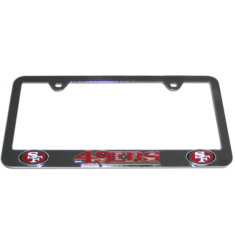 NFL - San Francisco 49ers Tag Frame-Automotive Accessories,Tag Frames,Chrome Tag Frames,NFL Chrome Tag Frames-JadeMoghul Inc.