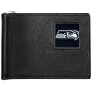 NFL - Seattle Seahawks Leather Bill Clip Wallet-Wallets & Checkbook Covers,Bill Clip Wallets,NFL Bill Clip Wallets-JadeMoghul Inc.
