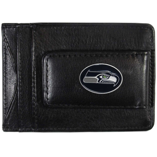 NFL - Seattle Seahawks Leather Cash & Cardholder-Wallets & Checkbook Covers,Cash & Cardholders,NFL Cash & Cardholders-JadeMoghul Inc.