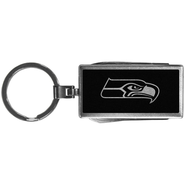 NFL - Seattle Seahawks Multi-tool Key Chain, Black-Key Chains,NFL Key Chains,Seattle Seahawks Key Chains-JadeMoghul Inc.