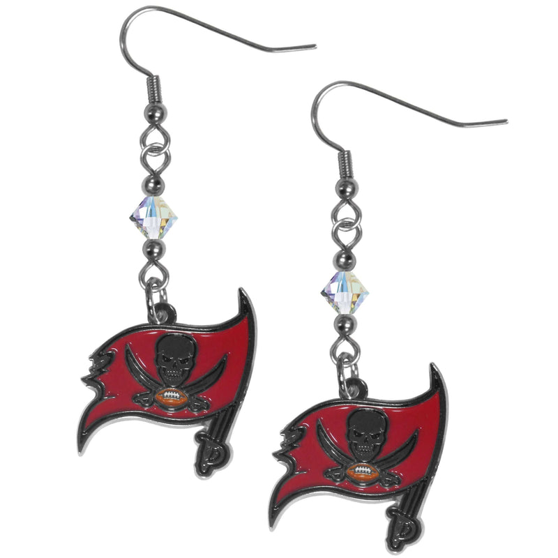 NFL - Tampa Bay Buccaneers Crystal Dangle Earrings-Jewelry & Accessories,Earrings,Crystal Dangle Earrings,NFL Crystal Earrings-JadeMoghul Inc.