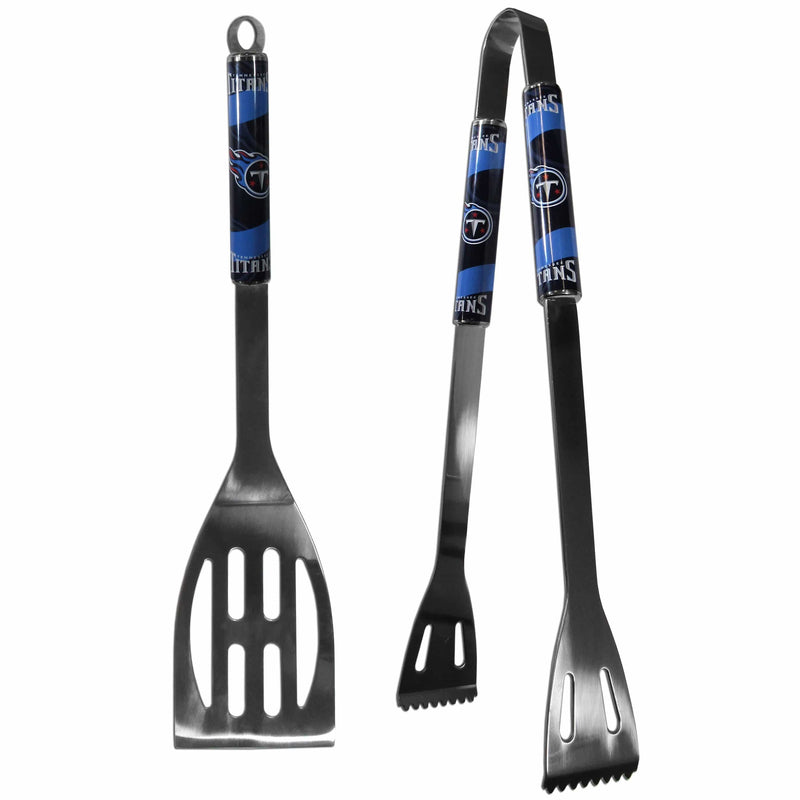 NFL - Tennessee Titans 2 pc Steel BBQ Tool Set-Tailgating & BBQ Accessories,BBQ Tools,2 pc Steel Tool Set,NFL 2 pc Steel Tool Set-JadeMoghul Inc.