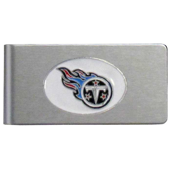 NFL - Tennessee Titans Brushed Metal Money Clip-Wallets & Checkbook Covers,Money Clips,Brushed Money Clips,NFL Brushed Money Clips-JadeMoghul Inc.