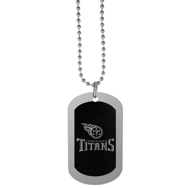 NFL - Tennessee Titans Chrome Tag Necklace-Missing-JadeMoghul Inc.